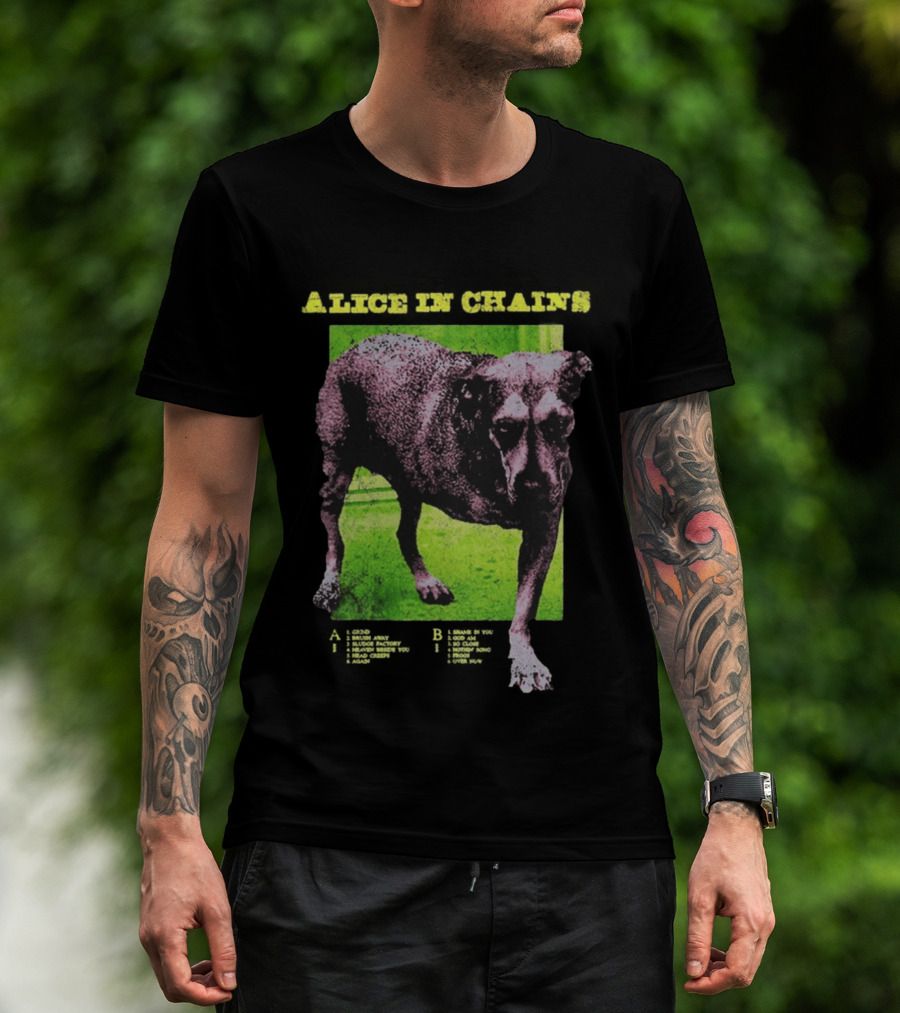 Alice In Chains Tripod Album Cover Art Dog Image T-Shirt