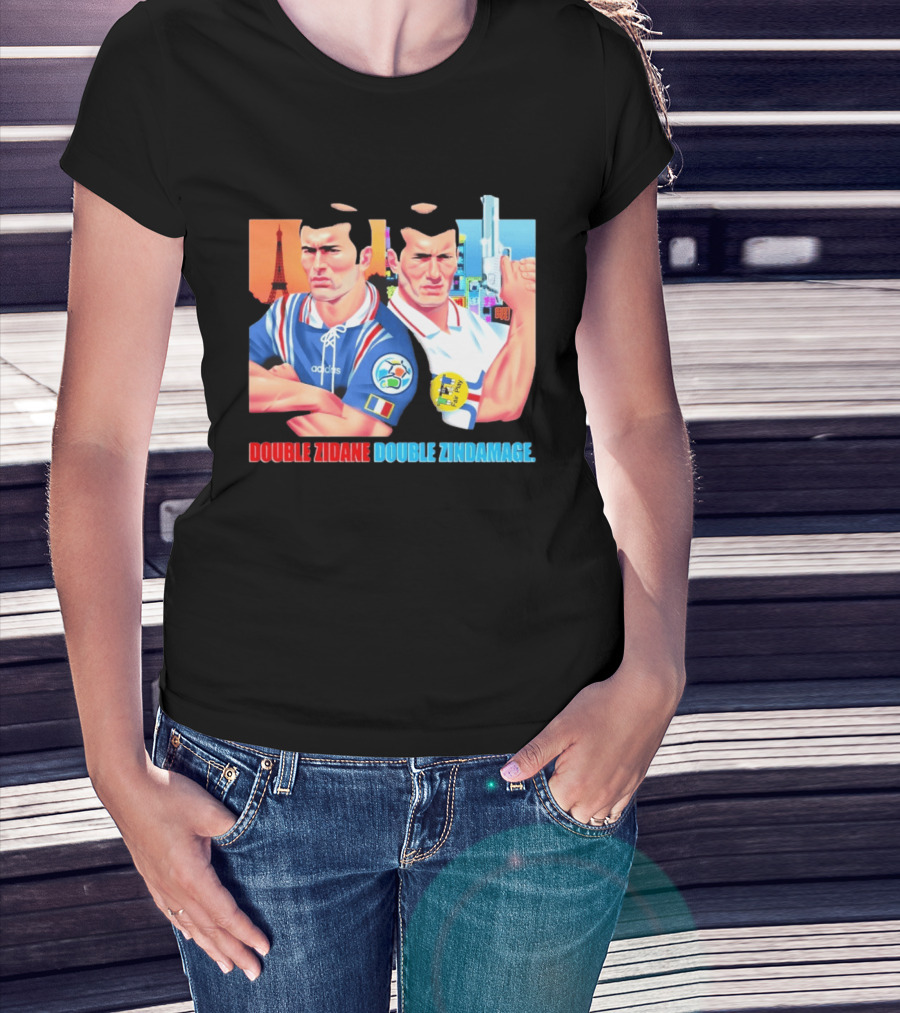Double Zidane Double Zindamage Hong Kong Pop Up Cult Kits Paris T-Shirt
