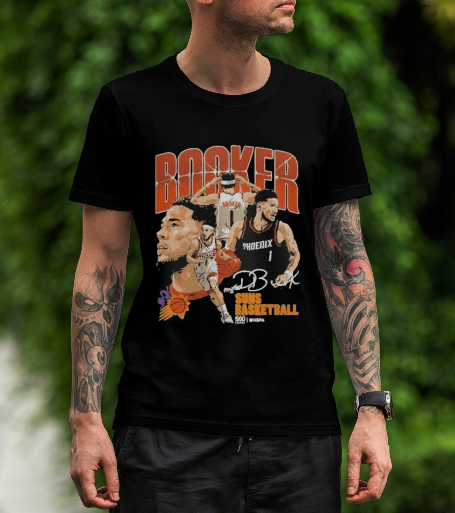 Booker Suns Basketball Phoenix 500 Career Games T-Shirt