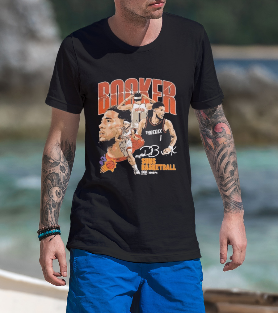 Booker Suns Basketball Phoenix 500 Career Games T-Shirt