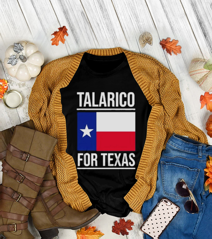 Talarico for Texas Senate Texas Flag Star T-Shirt