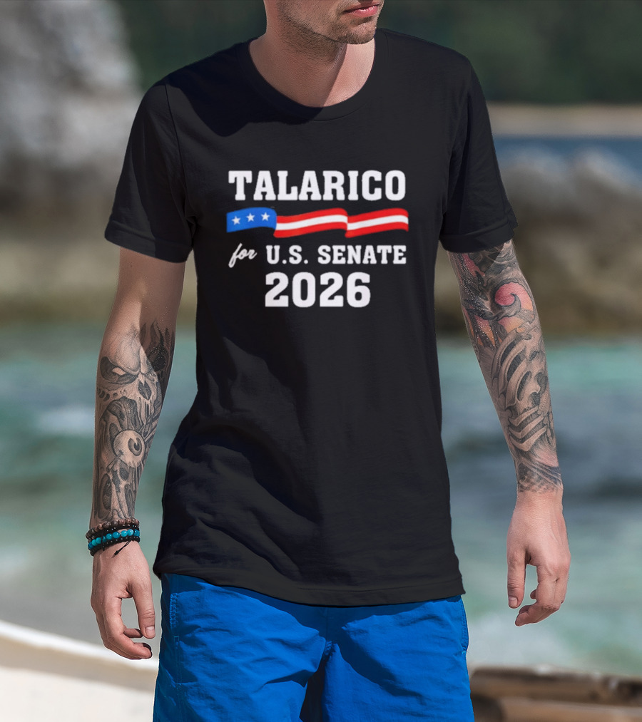 Talarico For U.S. Senate 2026 Campaign With Stars And Stripes Flag T-Shirt