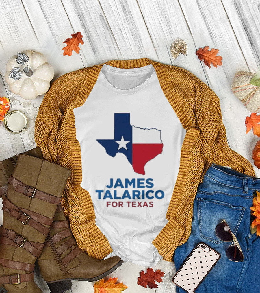 James Talarico for Texas 2026 Campaign Texas Flag T-Shirt