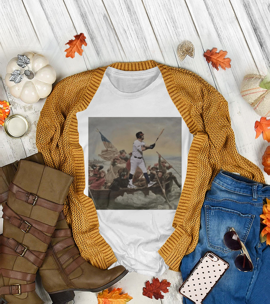 Washington Crossing the Delaware Incredible Obvious Baseball Fusion T-Shirt