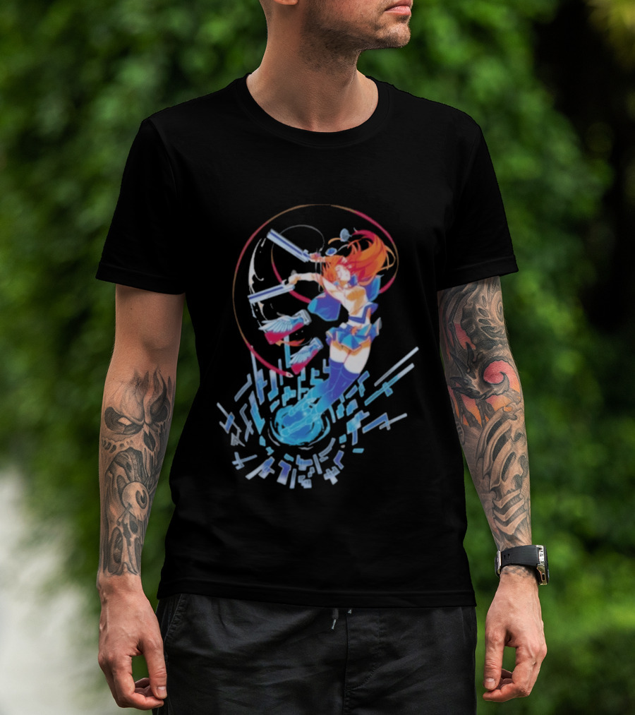 Noel Vermillion Blazblue Action Pose Dynamic T-Shirt