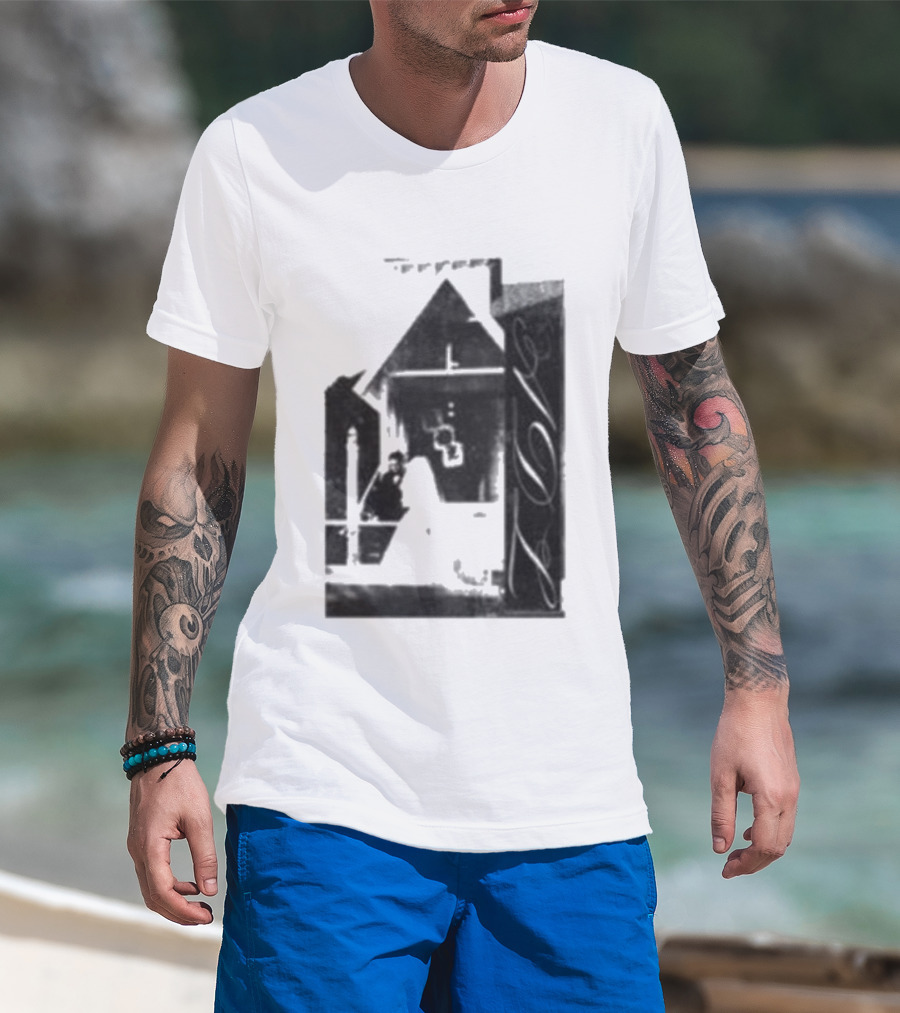 Yeat A Dangerous Love Cross Pyramid Monochrome T-Shirt