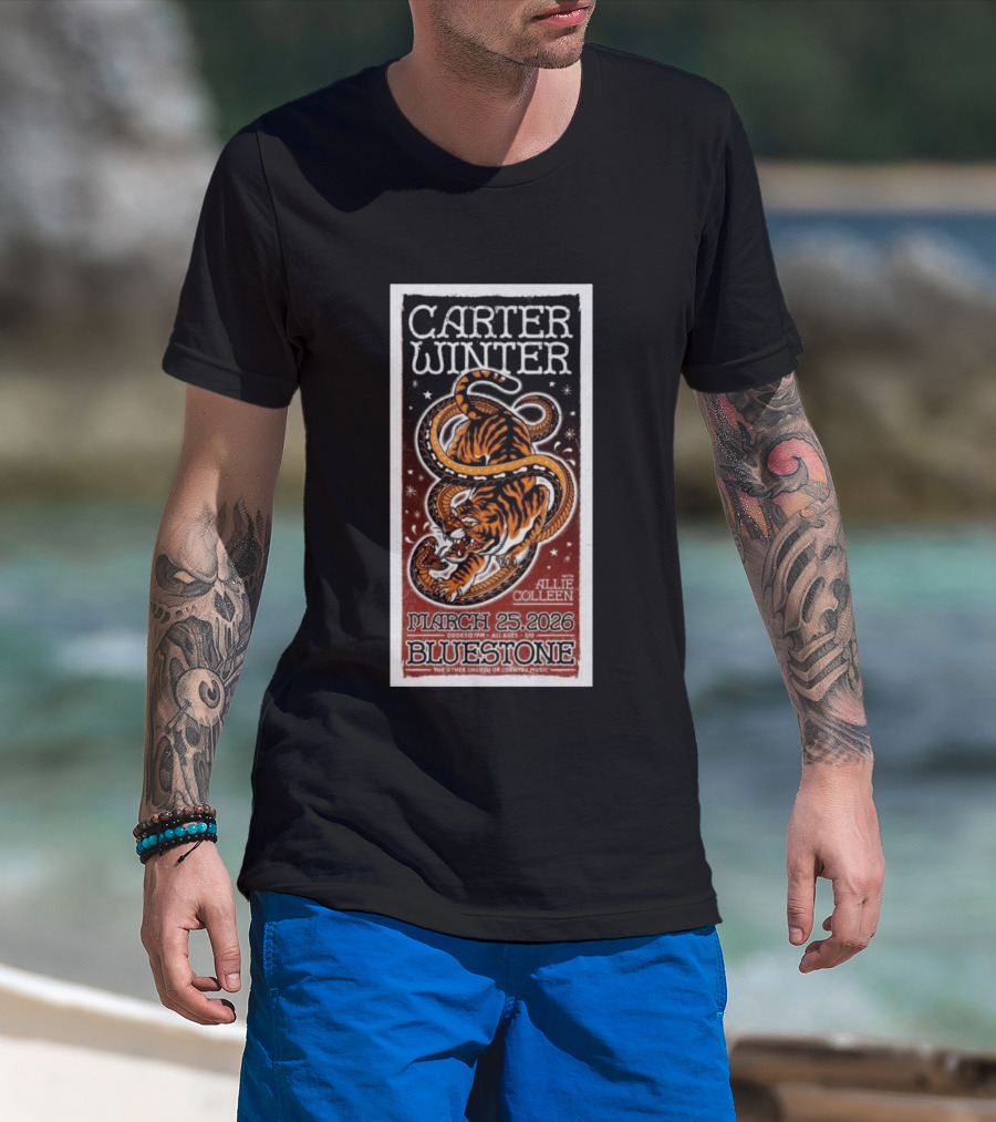 Carter Winter Bluestone Columbus OH March 25 2026 Featuring Allie Colleen T-Shirt