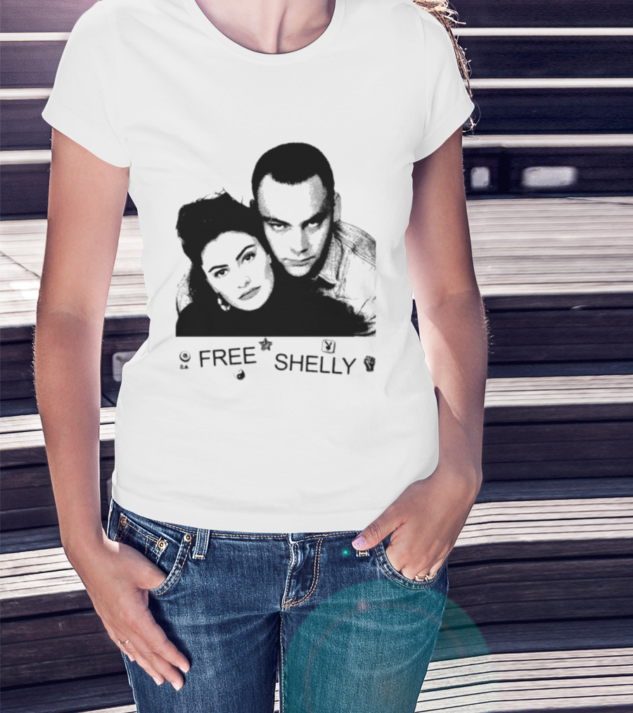 FREE SHELLY Twin Peaks Iconic Characters T-Shirt