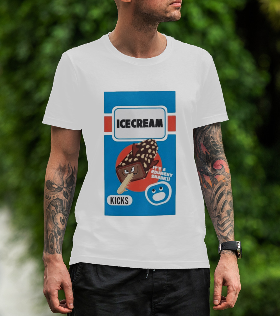 Ice Cream Kicks It's A Crunchy Shark T-Shirt