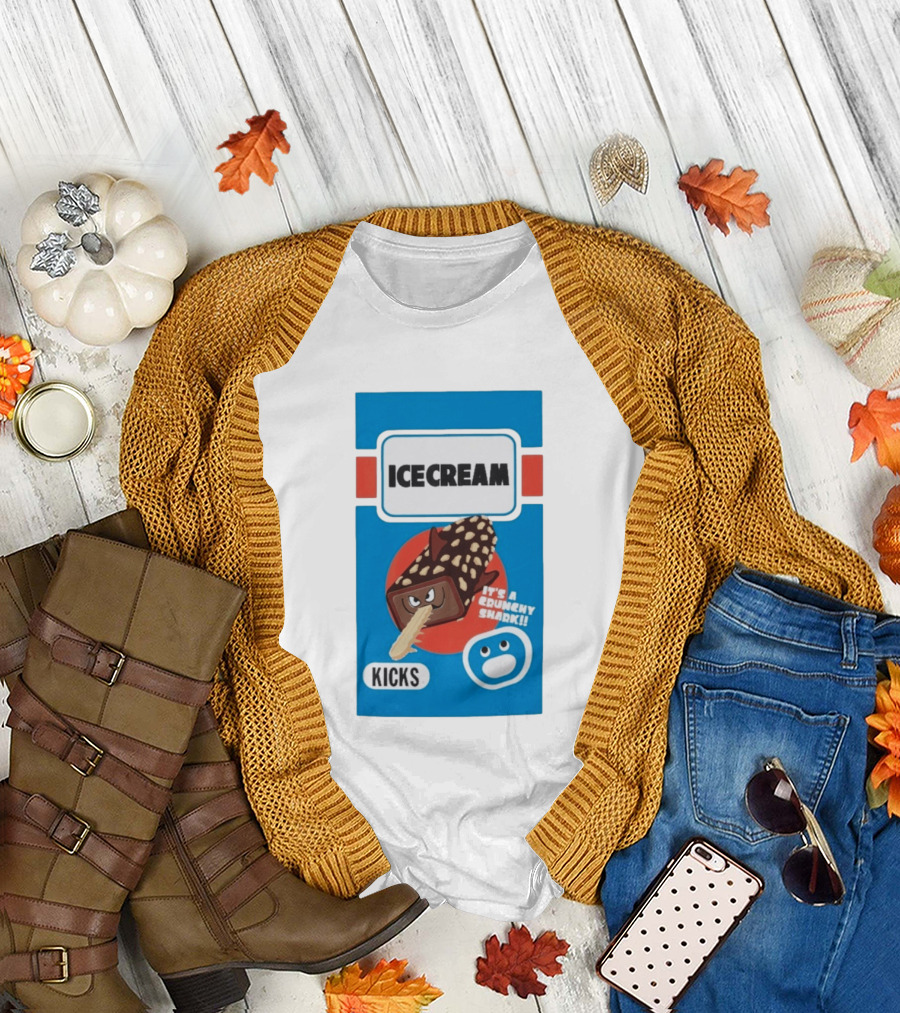 Ice Cream Kicks It's a Crunchy Shark T-Shirt