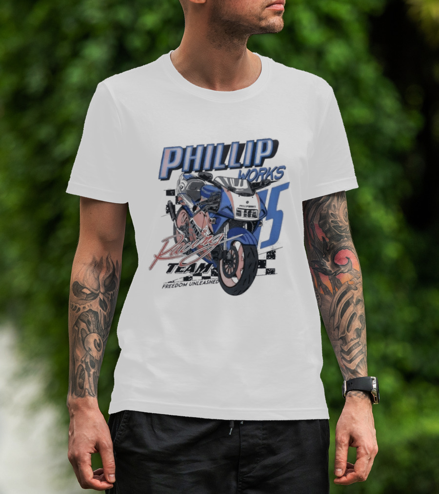 Phillip Works Racing Motorcycle 15 T-Shirt