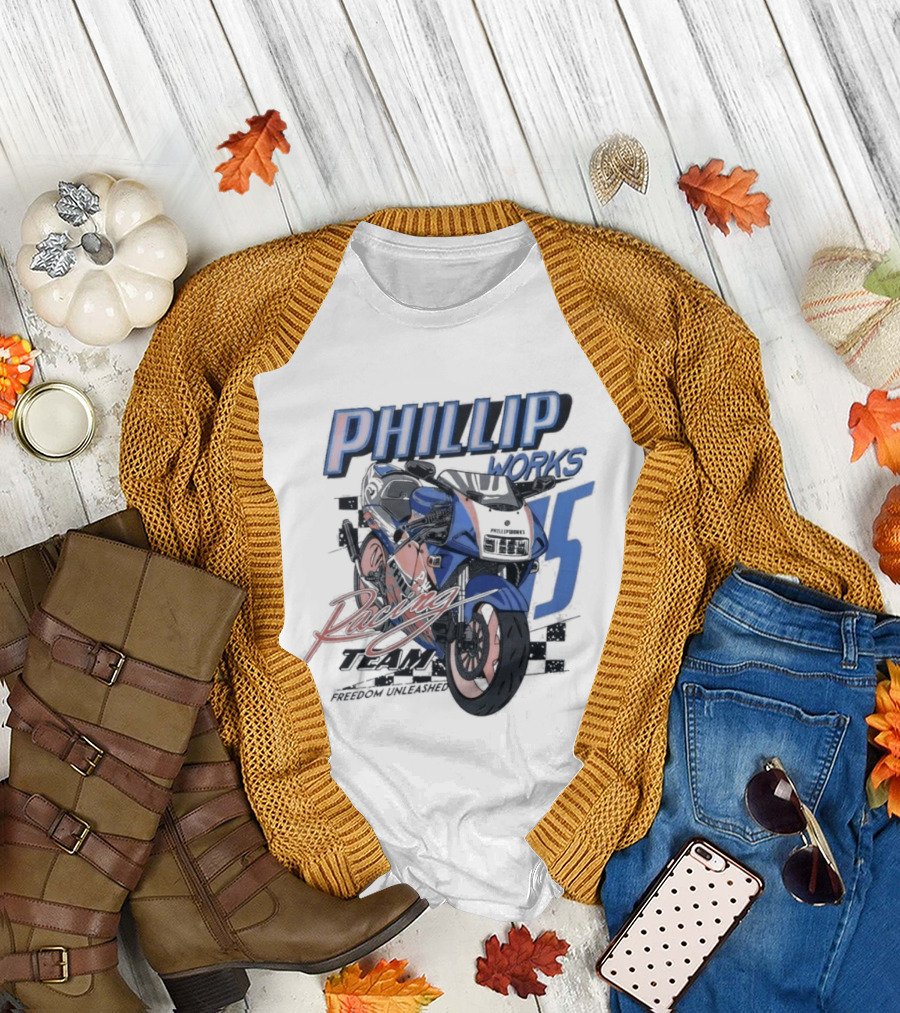 Phillip Works Racing Motorcycle 15 T-Shirt