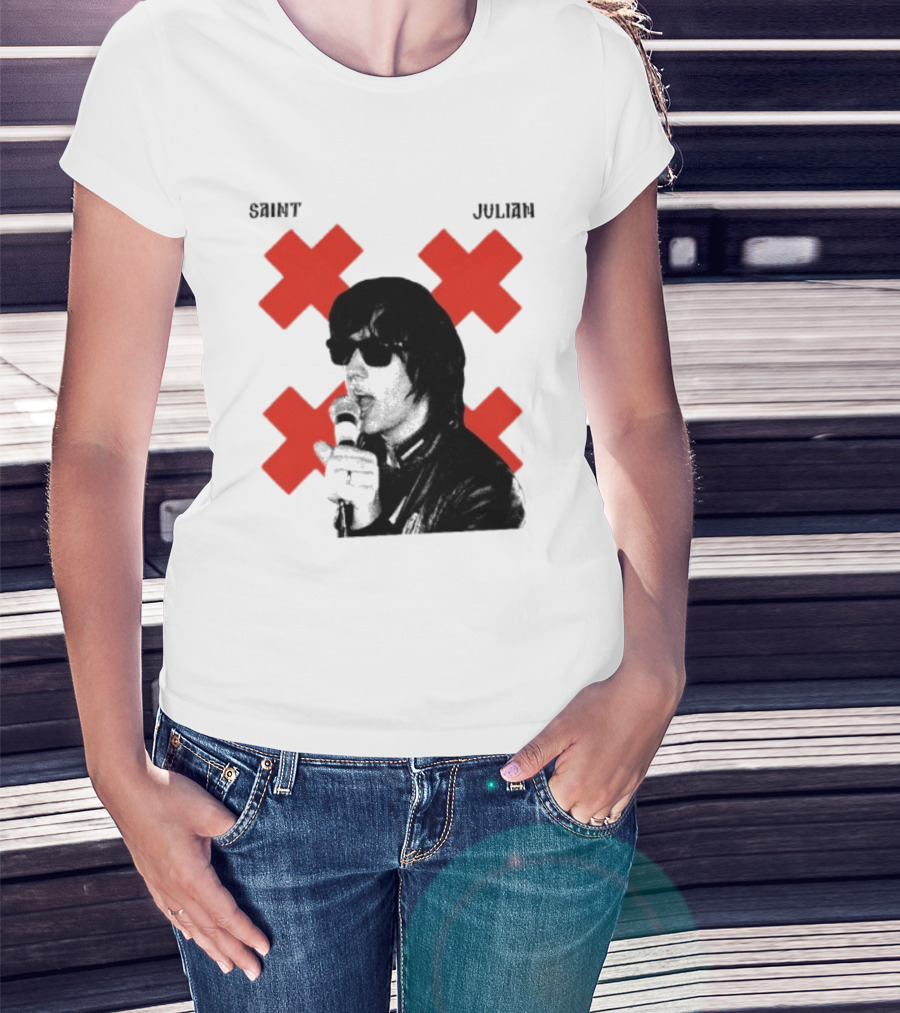 Saint Julian Ccasablancas Red X T-Shirt