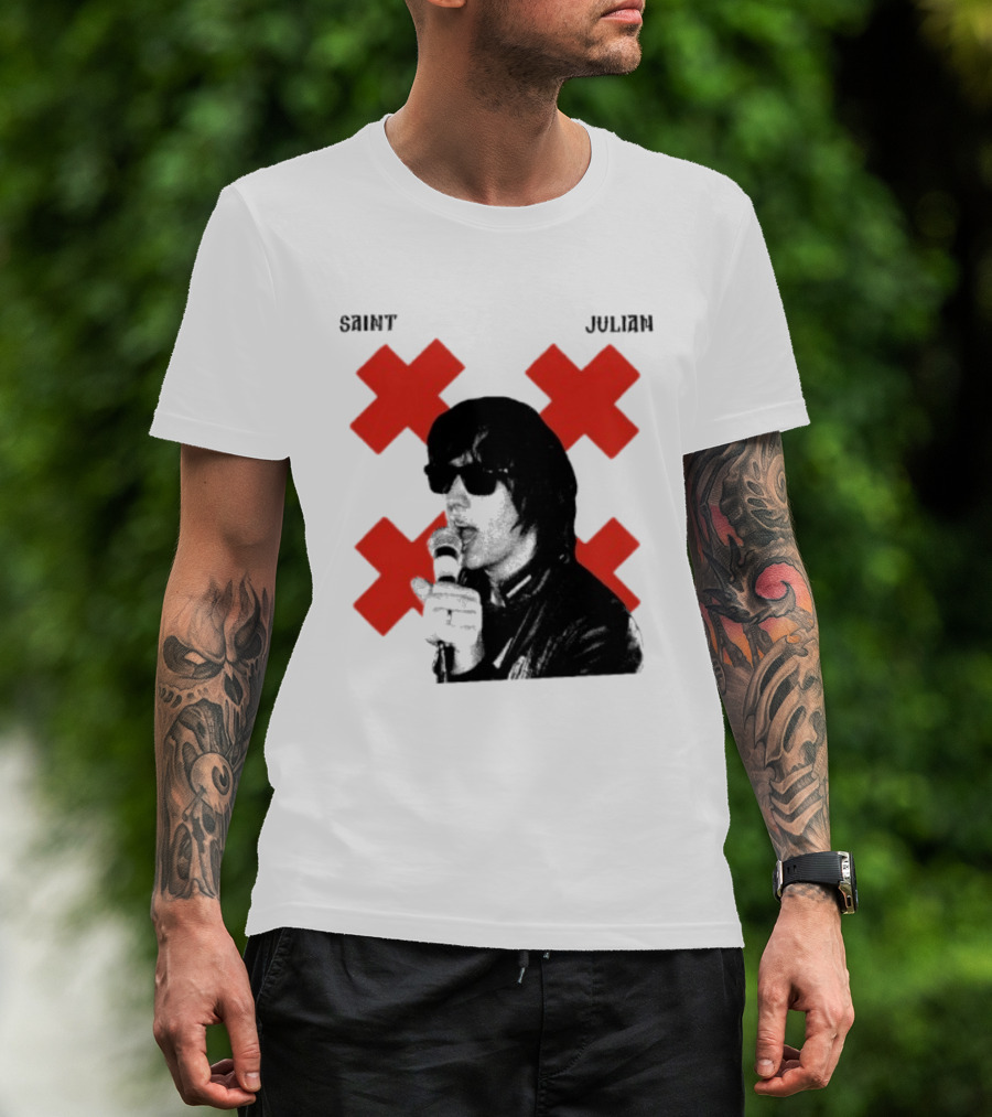 Saint Julian Ccasablancas Red X T-Shirt