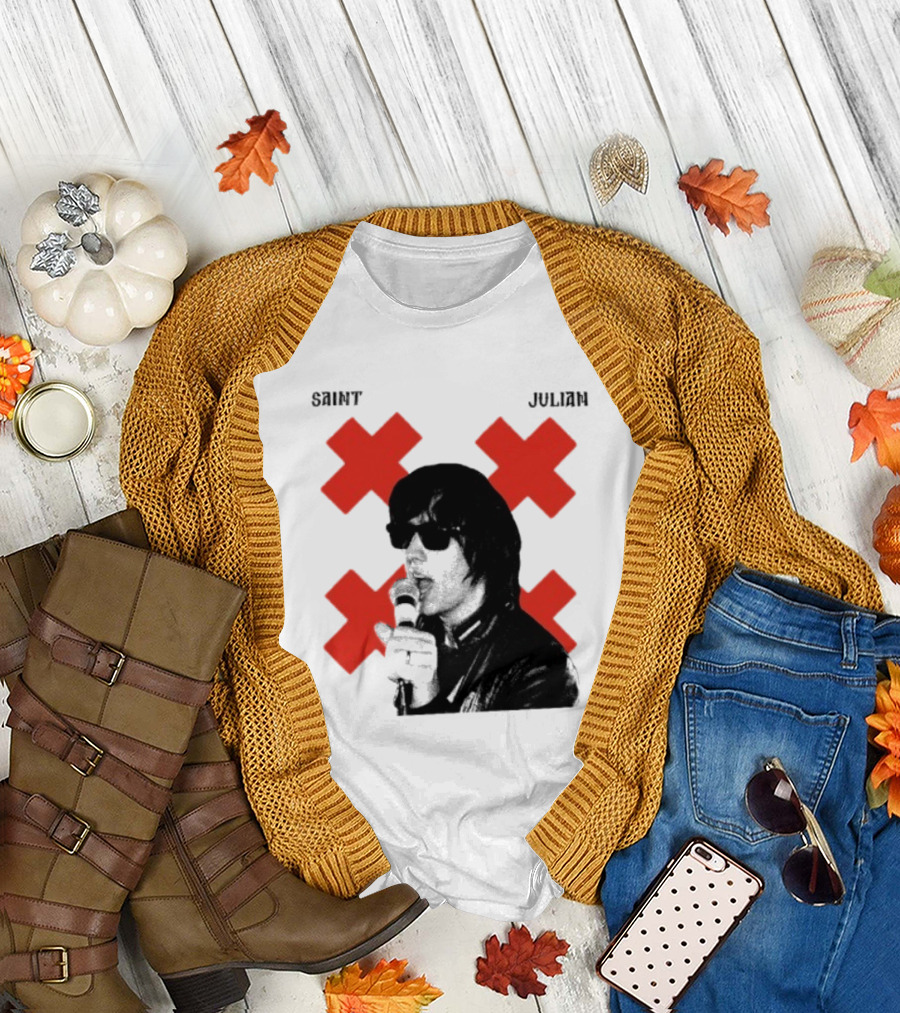 Saint Julian Ccasablancas Red X T-Shirt