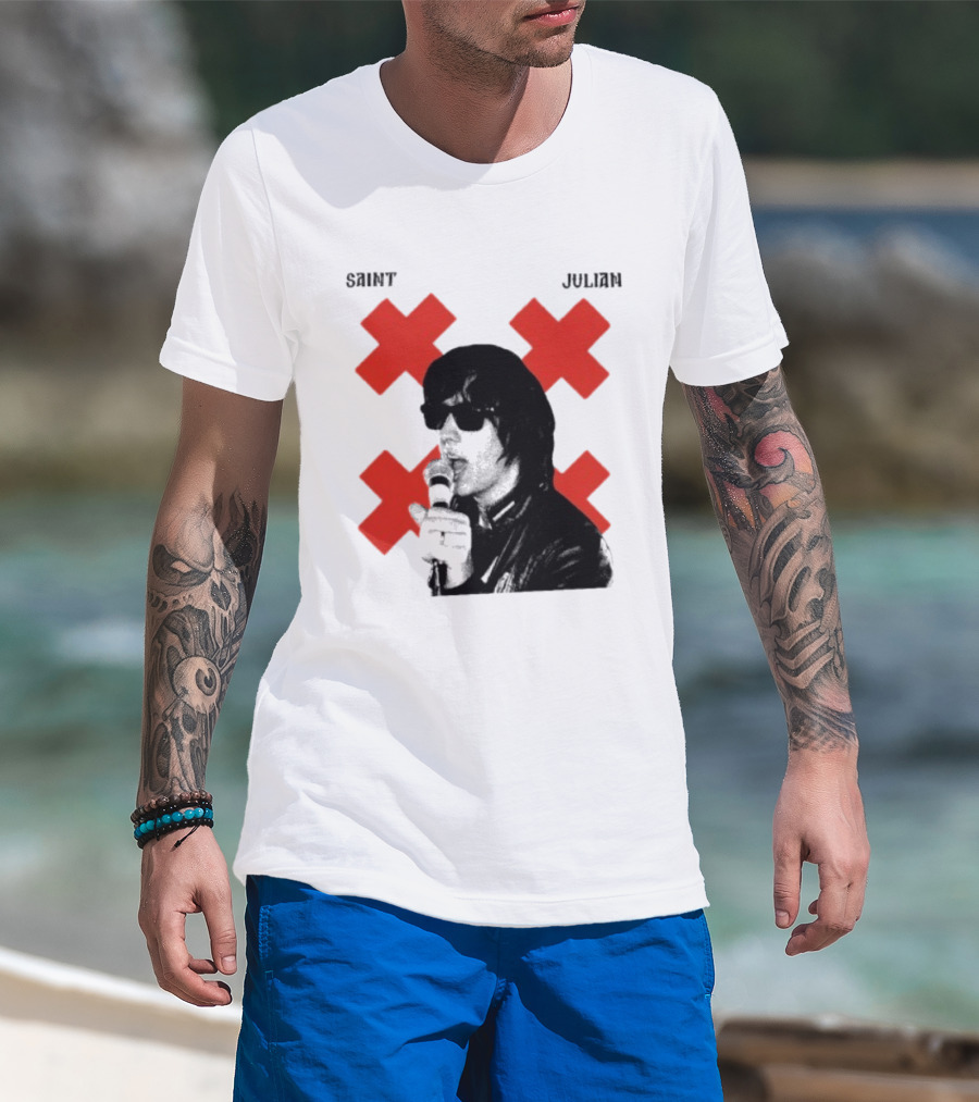 Saint Julian Ccasablancas Red X T-Shirt