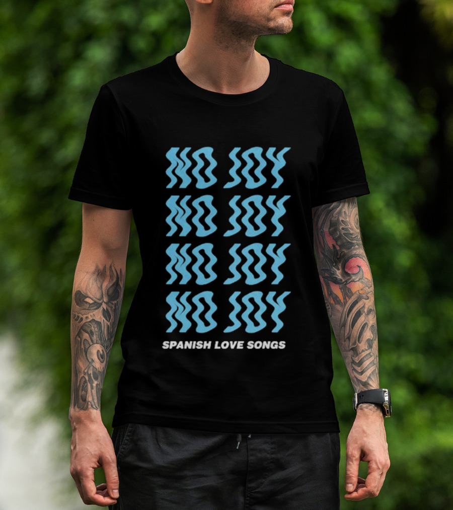Spanish Love Songs No Joy Repeated Blue T-Shirt