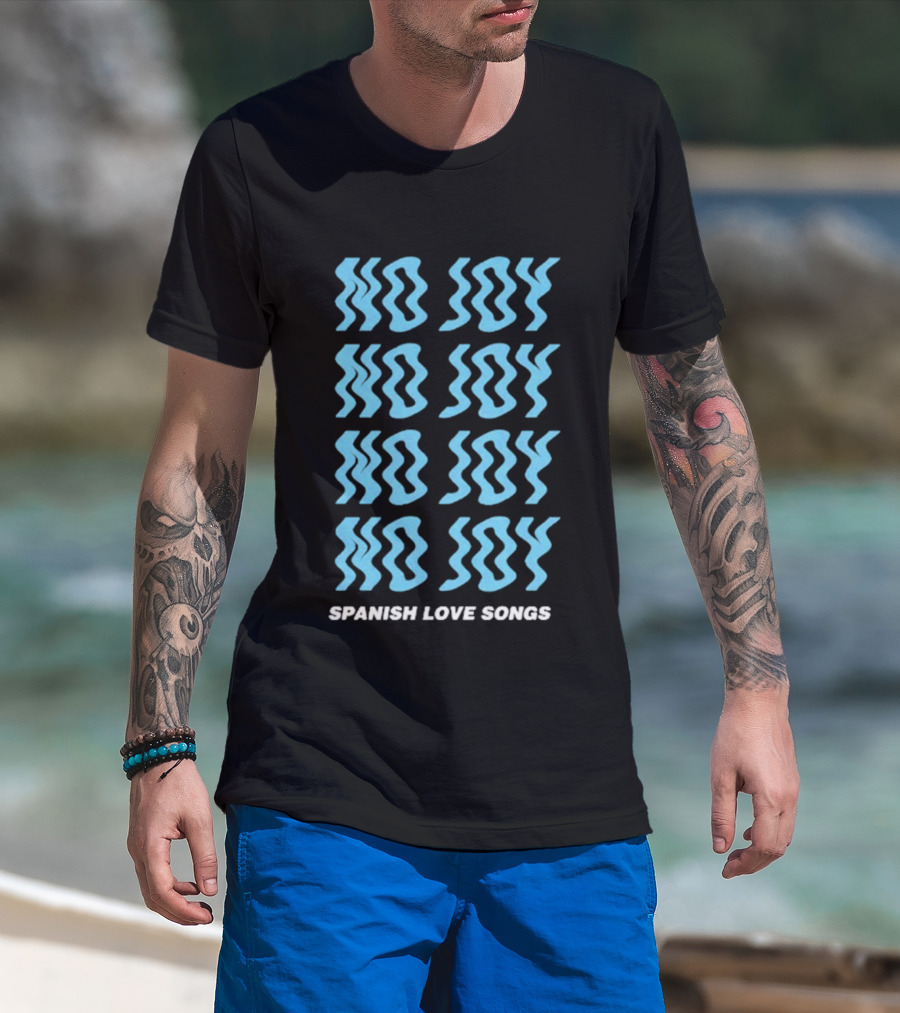 Spanish Love Songs No Joy Repeated Blue T-Shirt