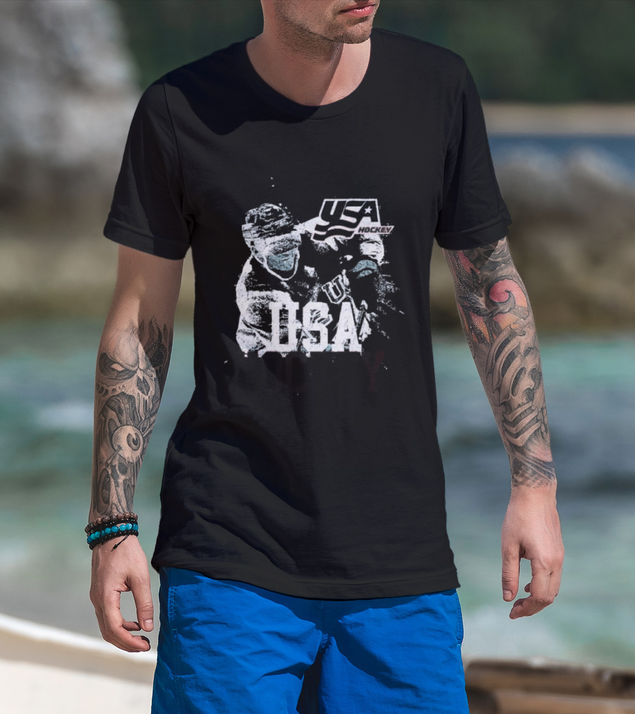USA Hockey Player Vintage Ice Champion T-Shirt
