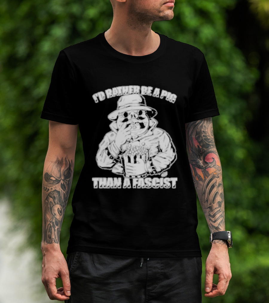 I'd Rather Be A Pig Than A Fascist Olafh Ace Porco Rosso Miyazaki T-Shirt