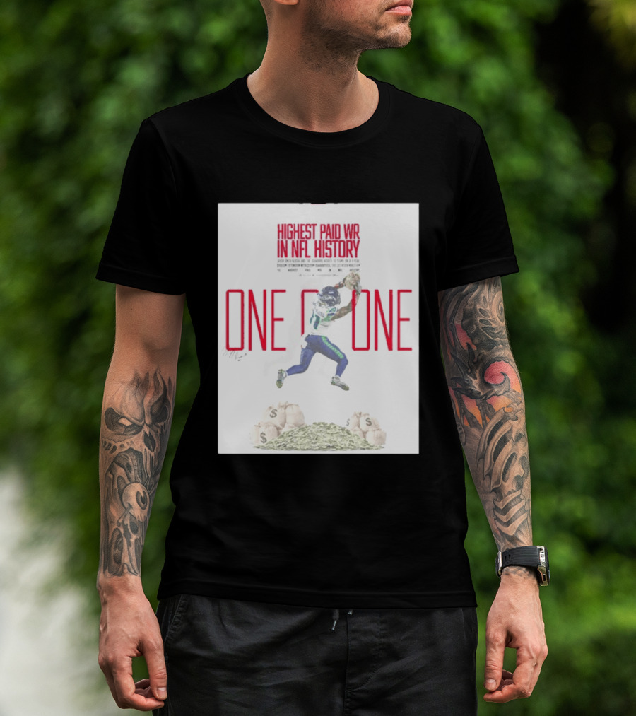Jaxon Smith Njigba Seattle Seahawks One Of One Highest Paid WR In NFL History T-Shirt