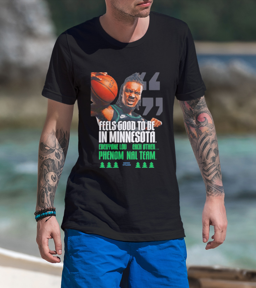 Bones Hyland Nike Basketball Minnesota Timberwolves Phenomenal Team T-Shirt