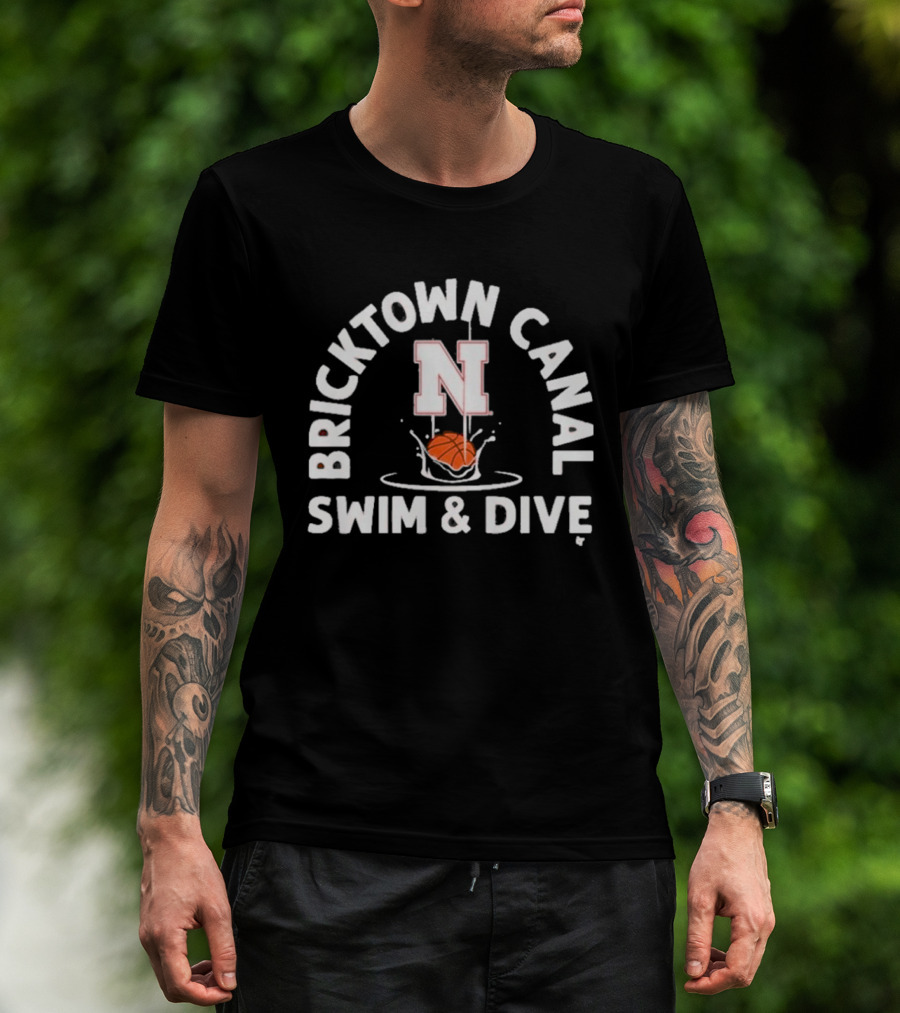 Bricktown Canal Swim & Dive Nebraska Splashing Ball T-Shirt