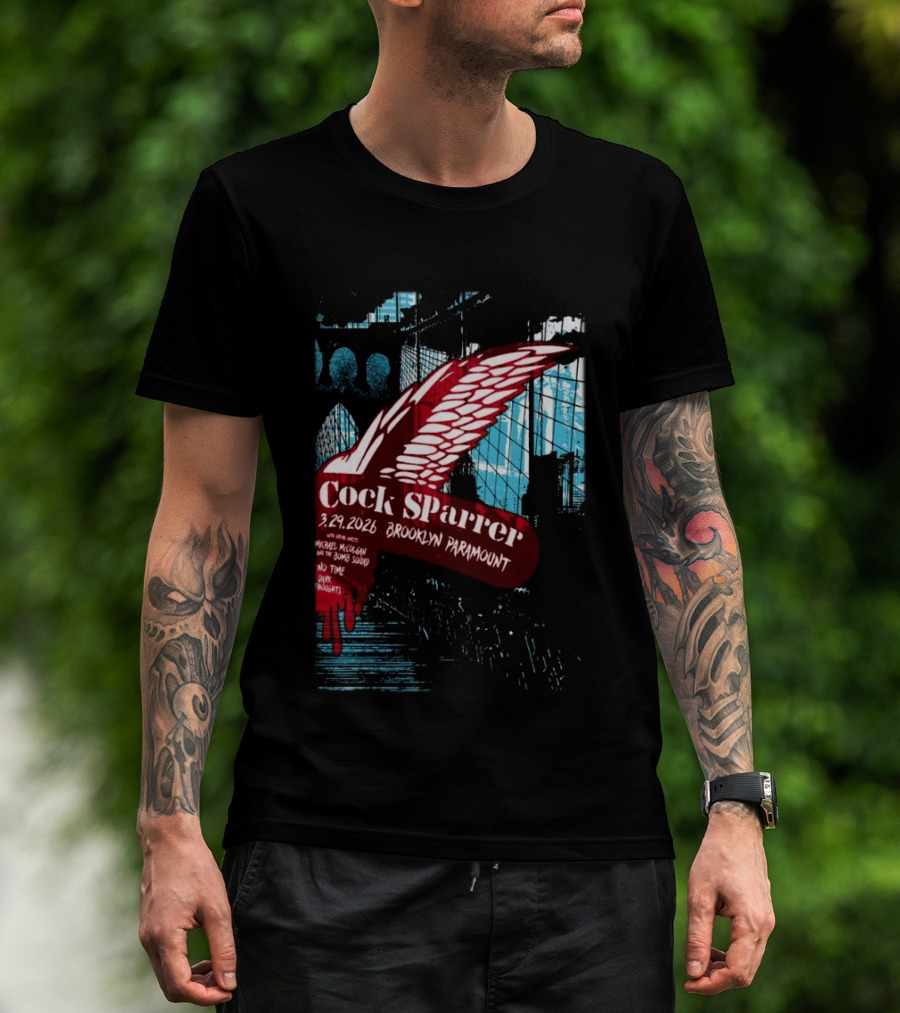 Cock Sparrer Brooklyn Paramount 03.29.2026 Winged Logo Bridge T-Shirt