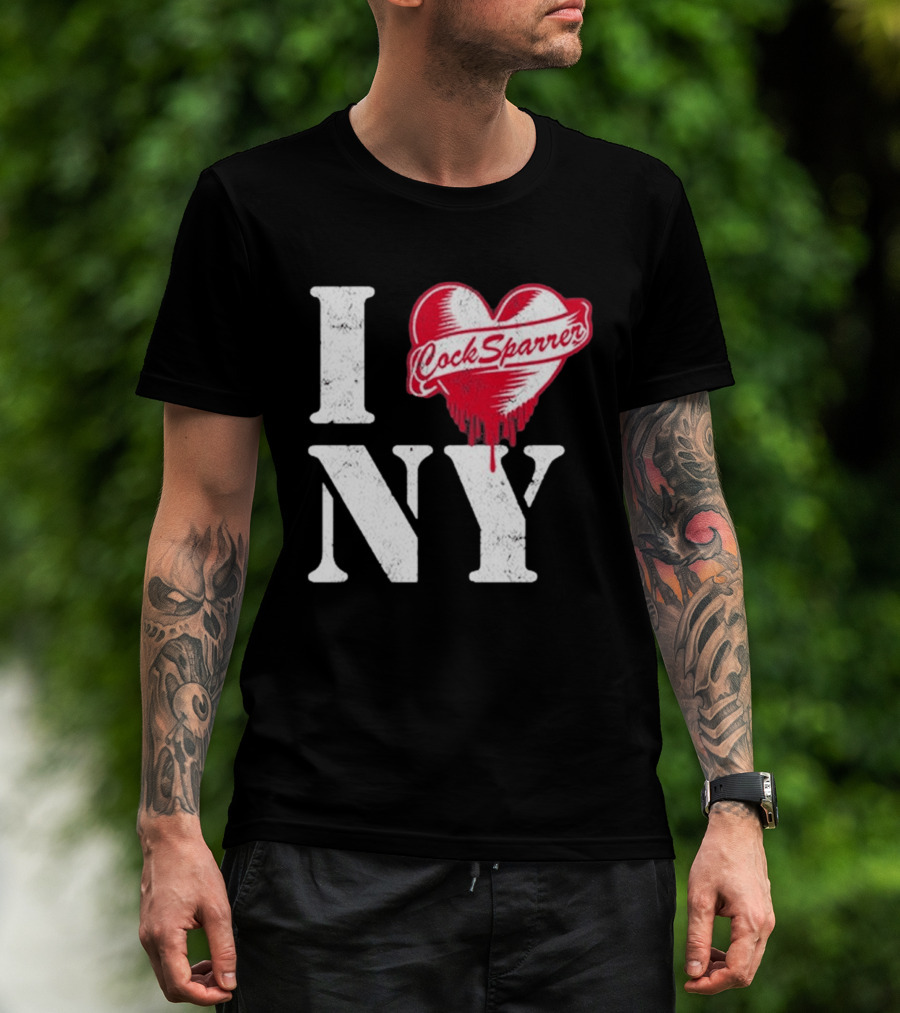 I Love NY Cock Sparrer Heart Design 2026 Concert Tour New York T-Shirt
