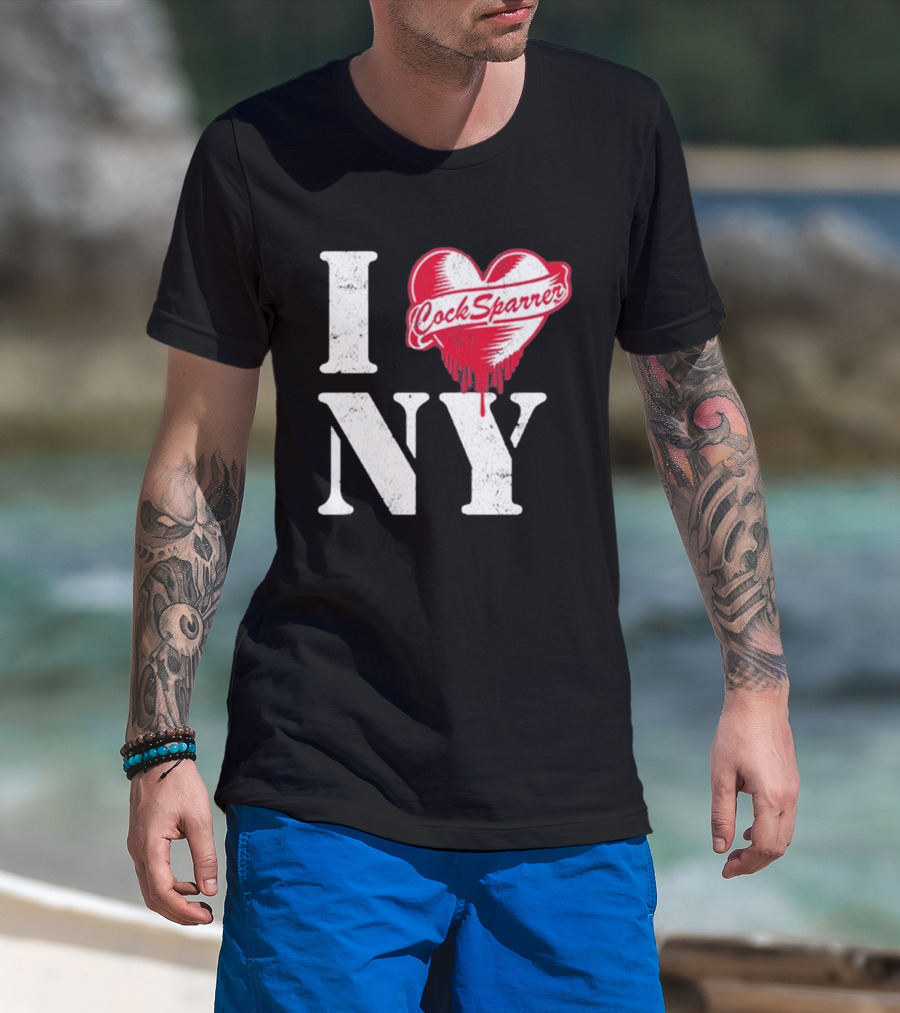 I Love NY Cock Sparrer Heart Design 2026 Concert Tour New York T-Shirt