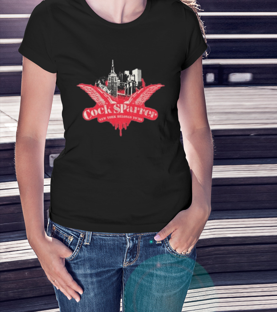 Cock Sparrer Tour 2026 New York Belongs To Me Urban Skyline Wings T-Shirt