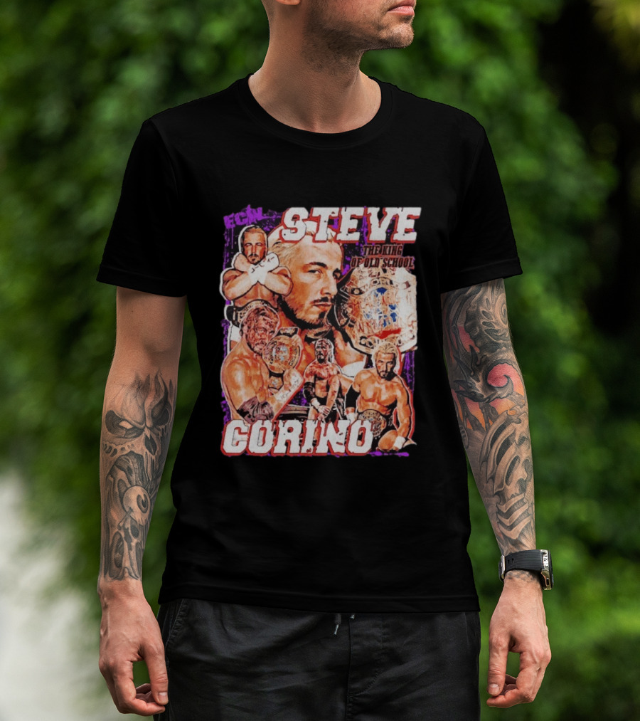 ECW Steve Corino The King Of Old School Wrestling Champion T-Shirt