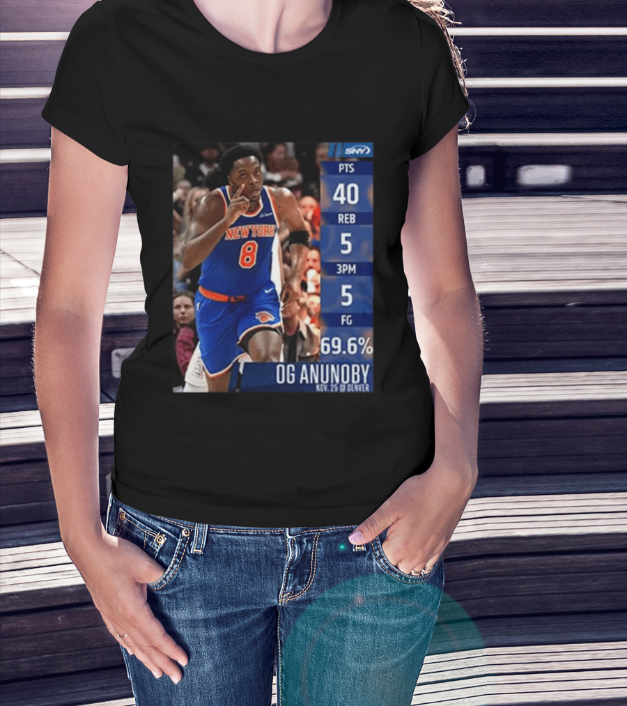 OG Anunoby 40 Points New York Performance Nov 25 Denver T-Shirt