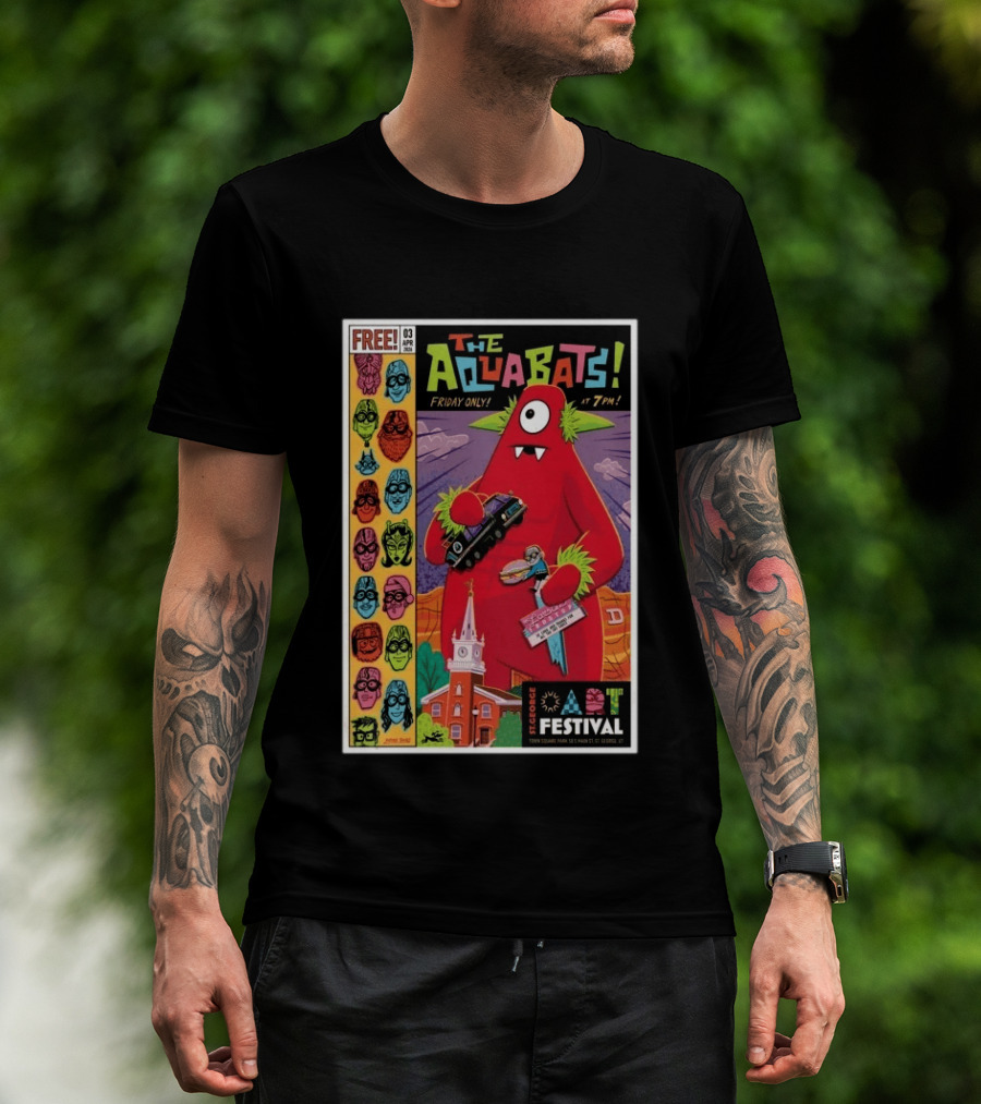 THE AQUABATS! St. George Festival April 3 2026 Featuring Monster And Masked Characters T-Shirt
