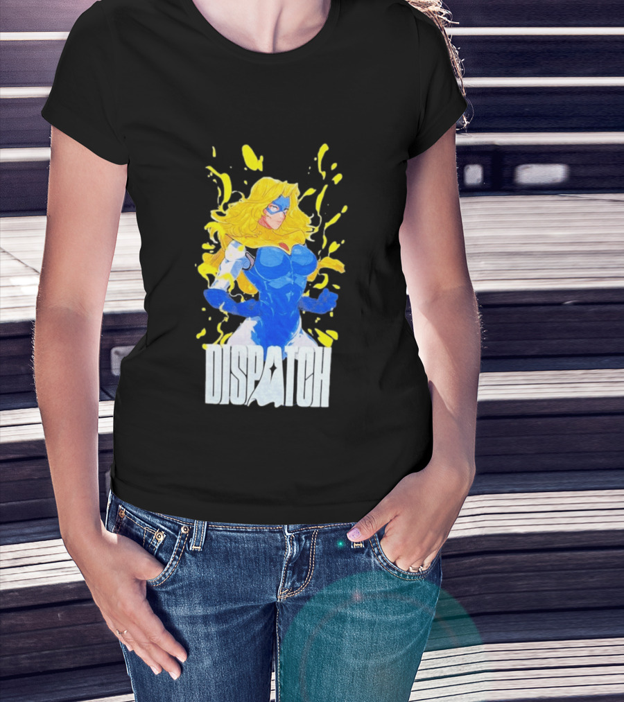 Dispatch Blonde Blue Heroic Character Blazer T-Shirt