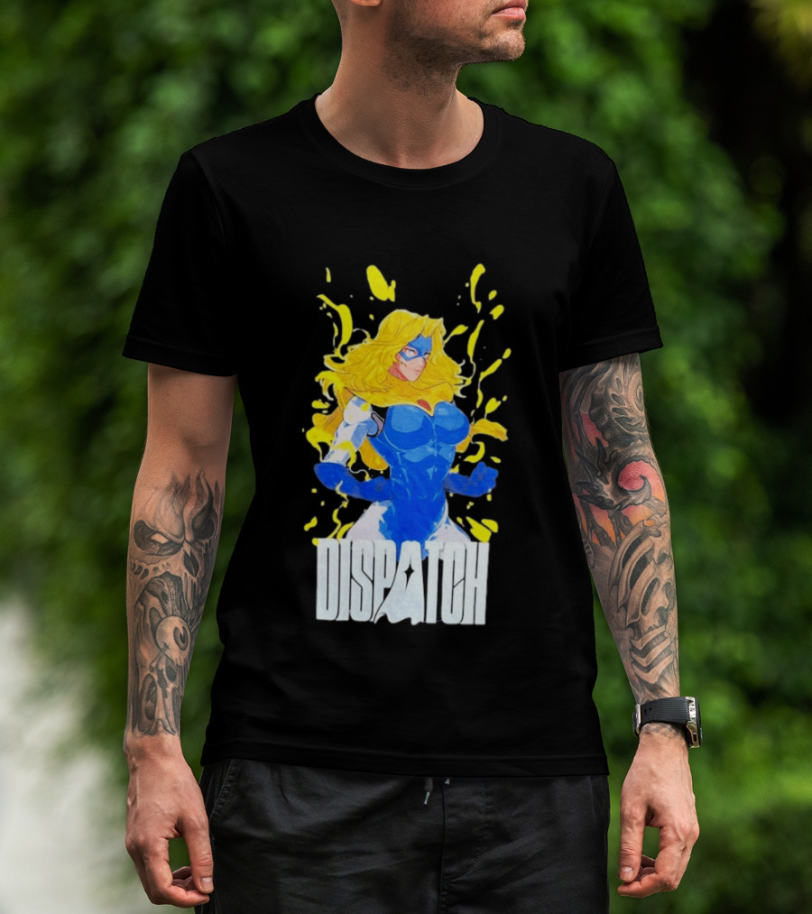 Dispatch Blonde Blue Heroic Character Blazer T-Shirt