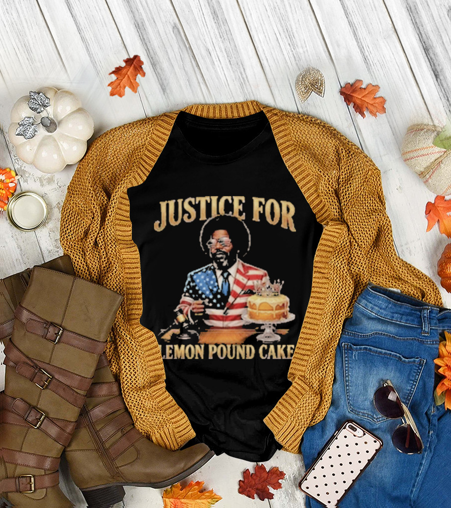 Justice for Lemon Pound Cake Afroman American Flag Suit T-Shirt