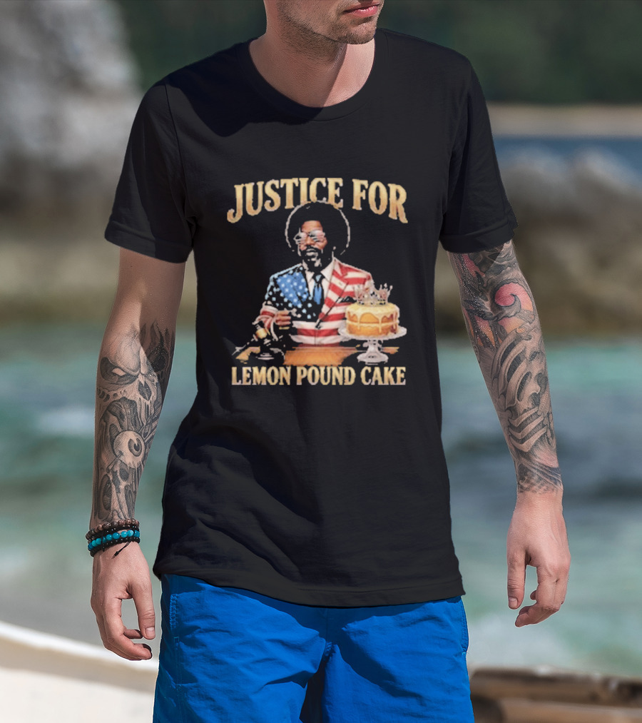 Justice For Lemon Pound Cake Afroman American Flag Suit T-Shirt