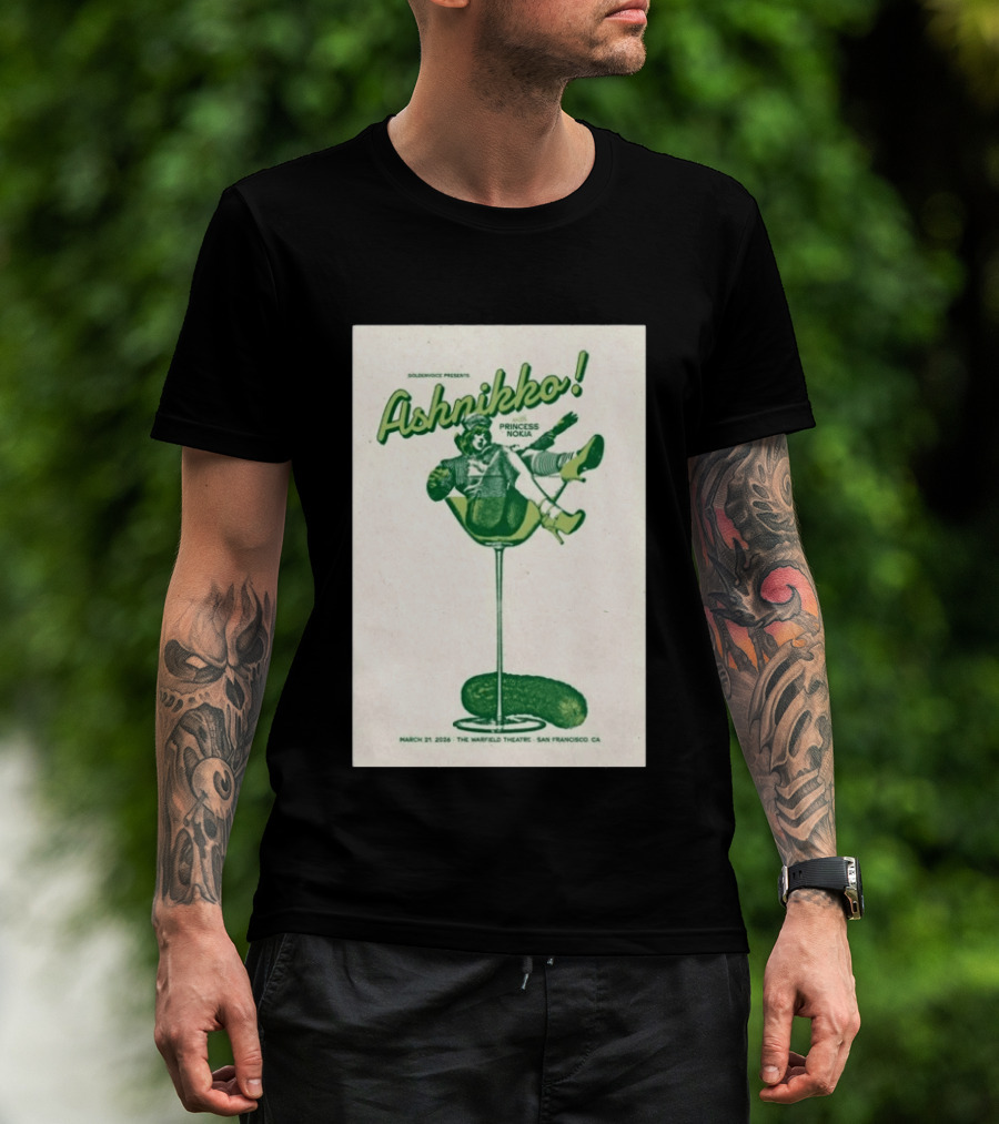 Ashnikko Princess Nokia The Warfield Theatre San Francisco March 21 2026 T-Shirt