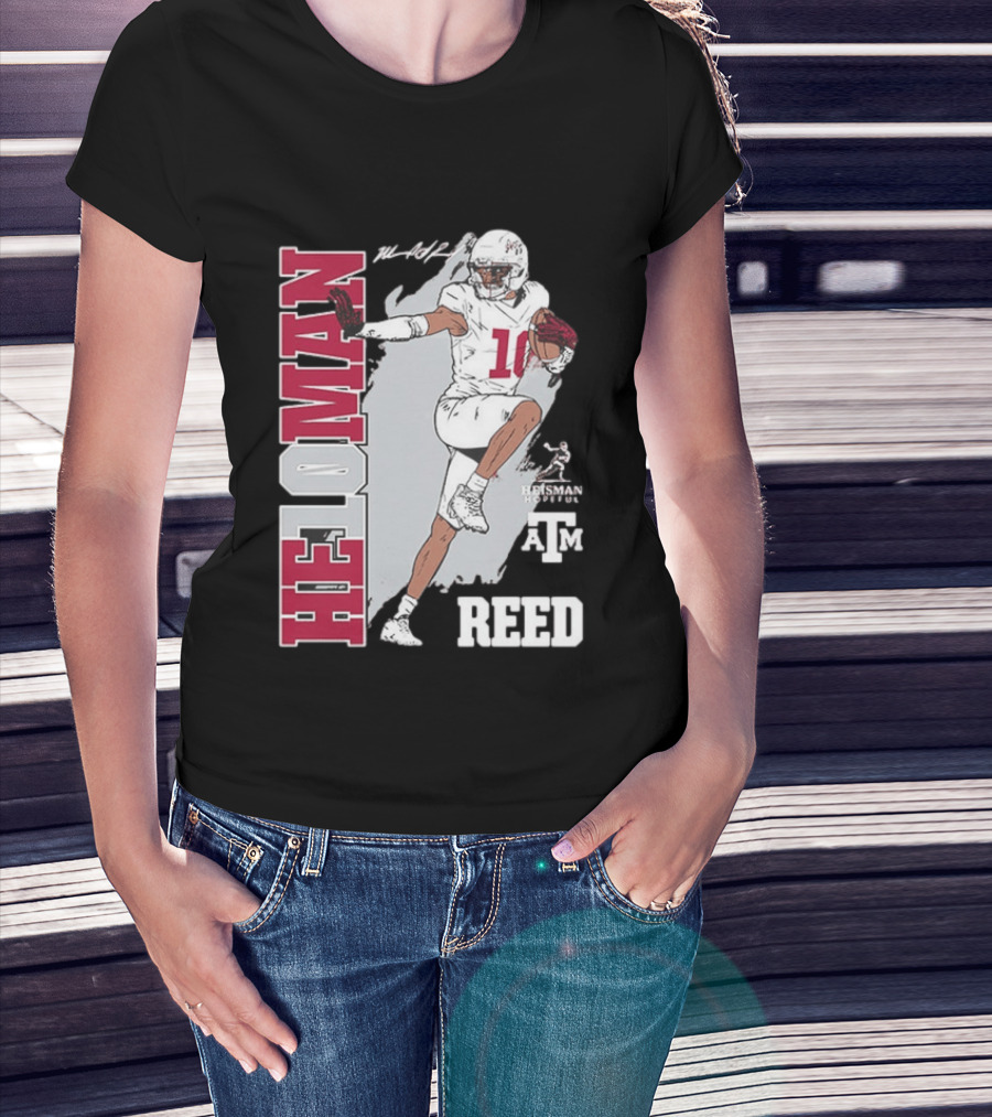 Marcel Reed Texas A&M Aggies Heloman Heisman Pose T-Shirt