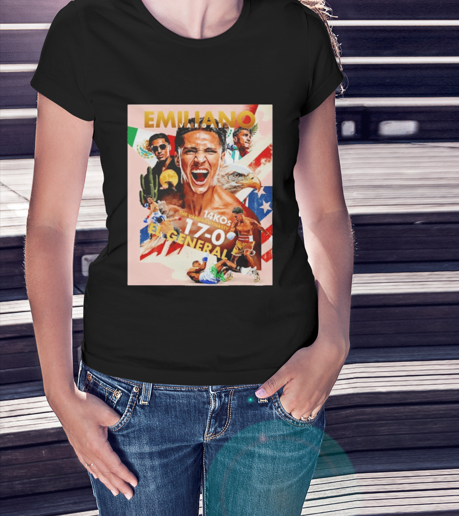 Emiliano Vargas El General 17 0 Boxer The Vargas Dynasty 14 KOs T-Shirt