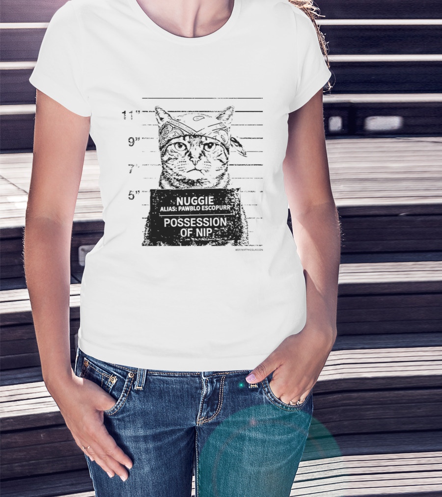 Pawblo Escopurr Cat Nuggie Possession Of Nip Shot T-Shirt