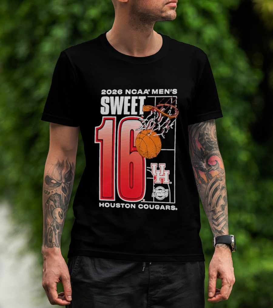 2026 NCAA Men's Sweet 16 Bound Houston Cougars Basketball T-Shirt