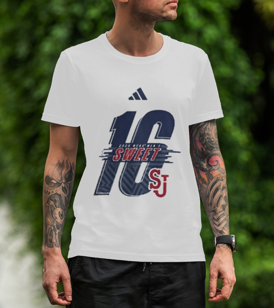 St. John's University Men's Basketball Sweet 16 SJ 2026 T-Shirt