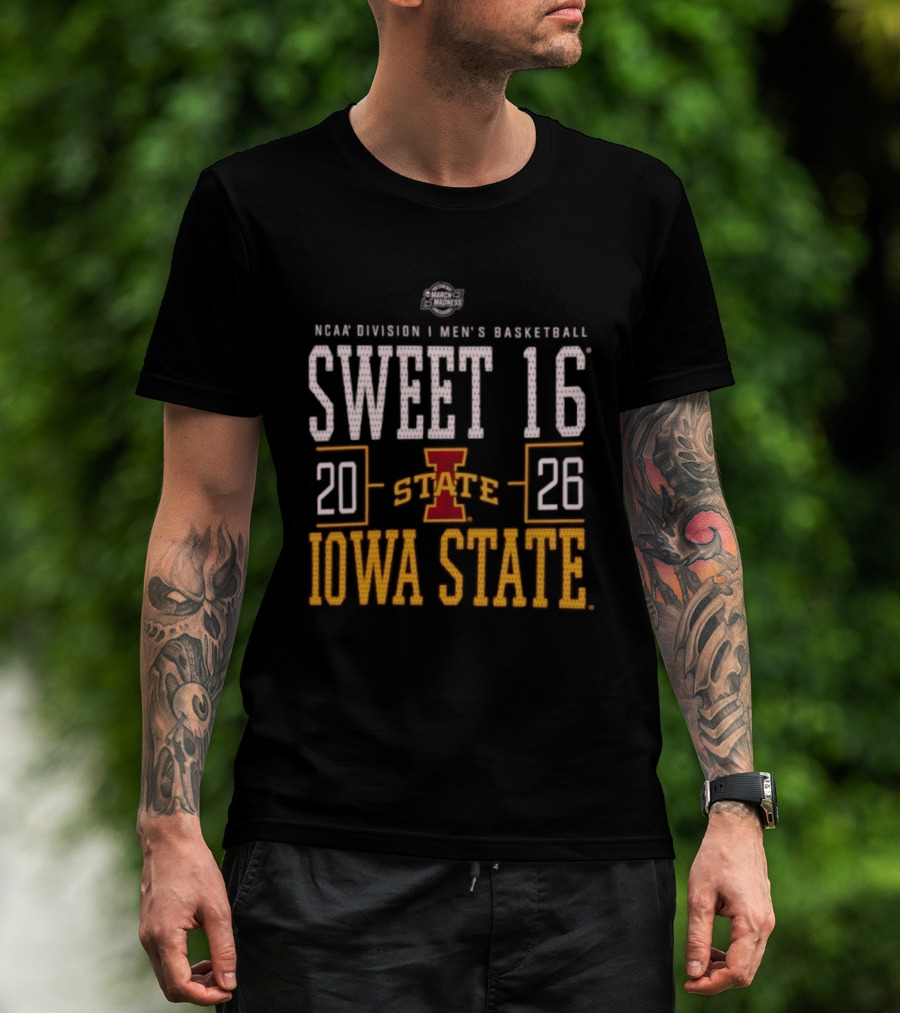 NCAA Division I Men's Basketball Sweet 16 2026 Iowa State T-Shirt