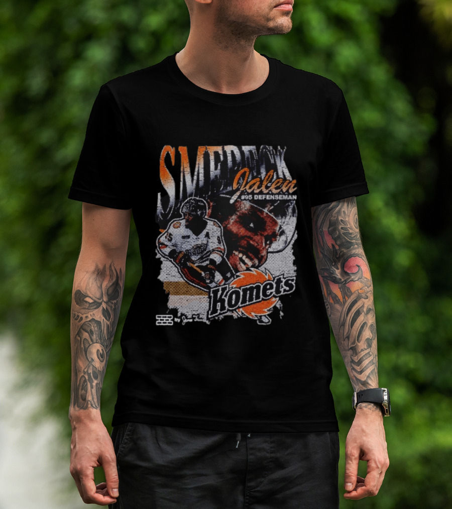 SMERECK Jalen #95 Defenseman Fort Wayne Komets Hockey T-Shirt