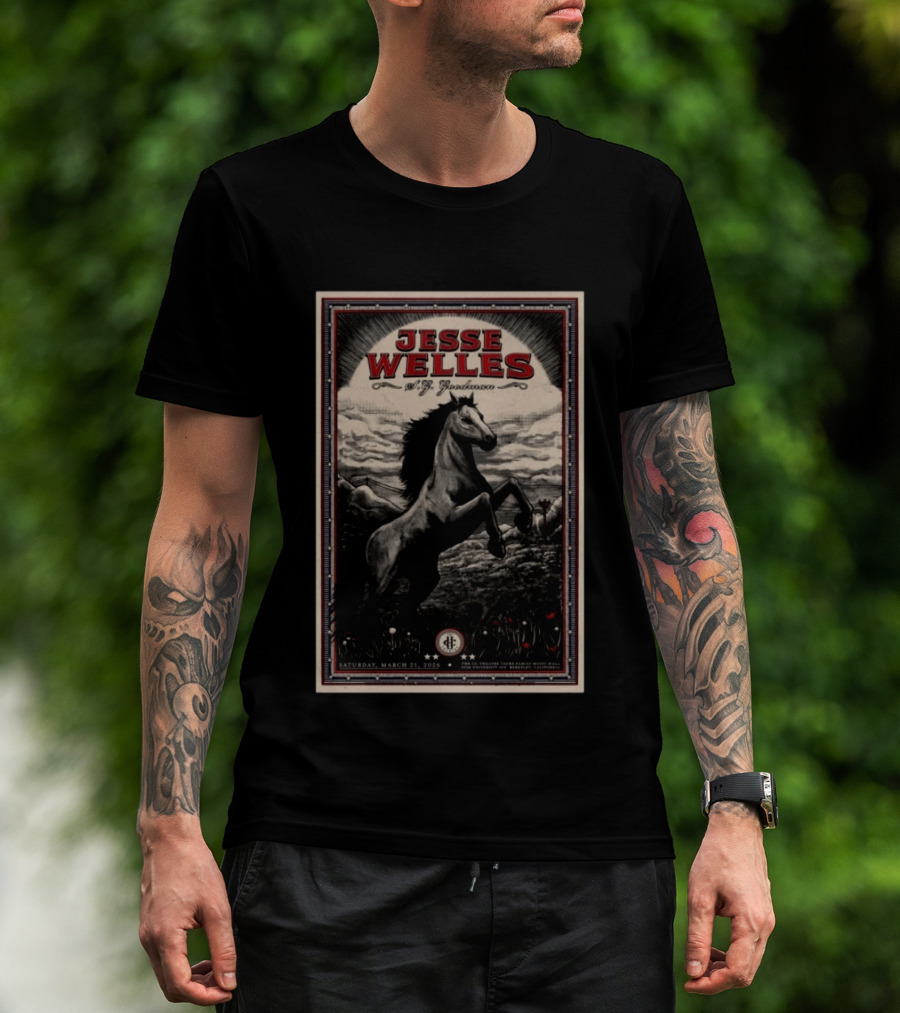 Jesse Welles A. F. Goodman Berkeley CA March 21 2026 Horse Event T-Shirt