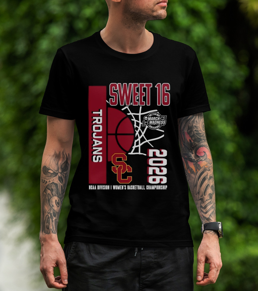 USC Trojans 2026 NCAA Division I Women's Basketball Championship Sweet 16 March Madness T-Shirt