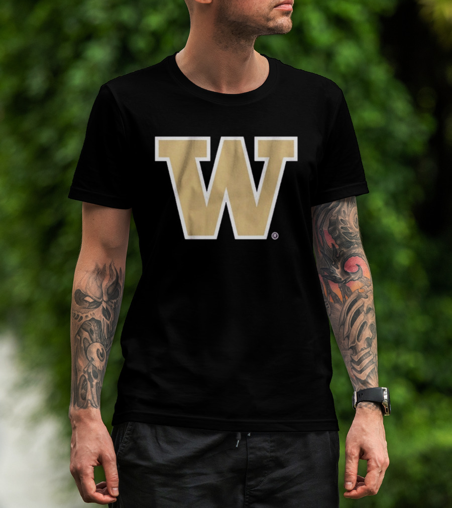 Washington Huskies Primary Gold W T-Shirt