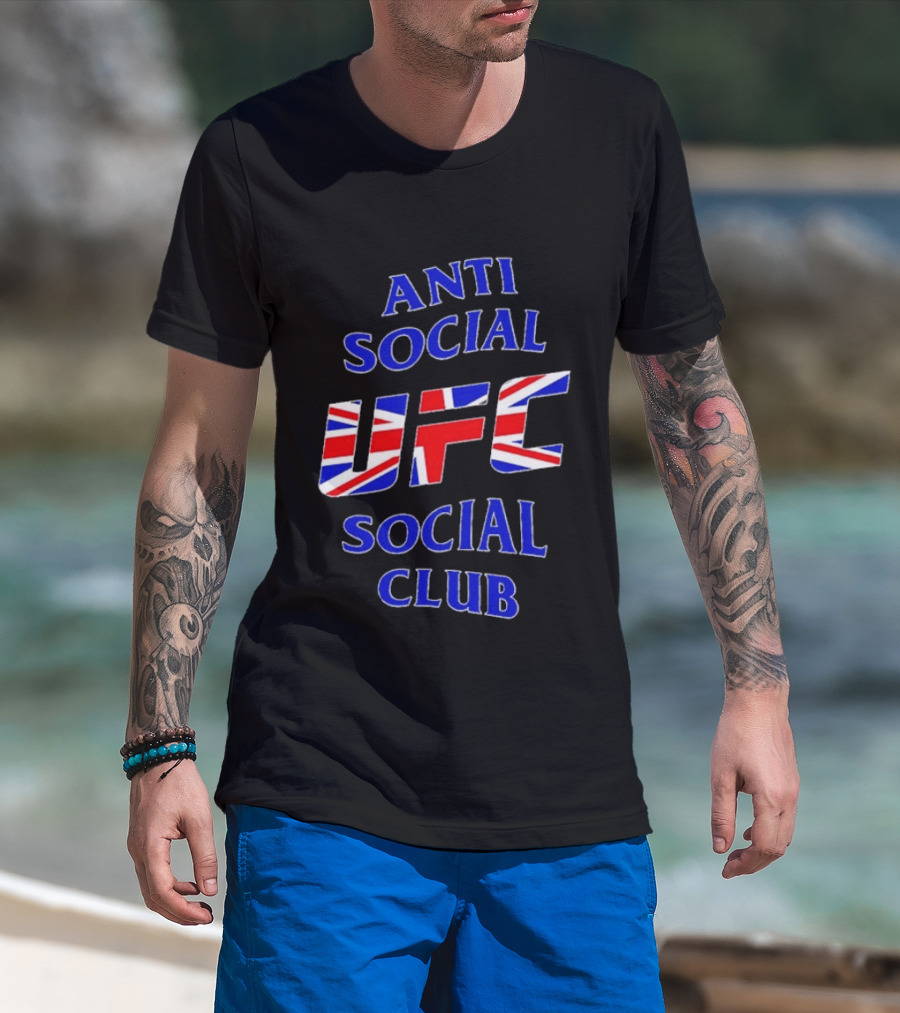Anti Social Social Club UFC Union Jack Red T-Shirt
